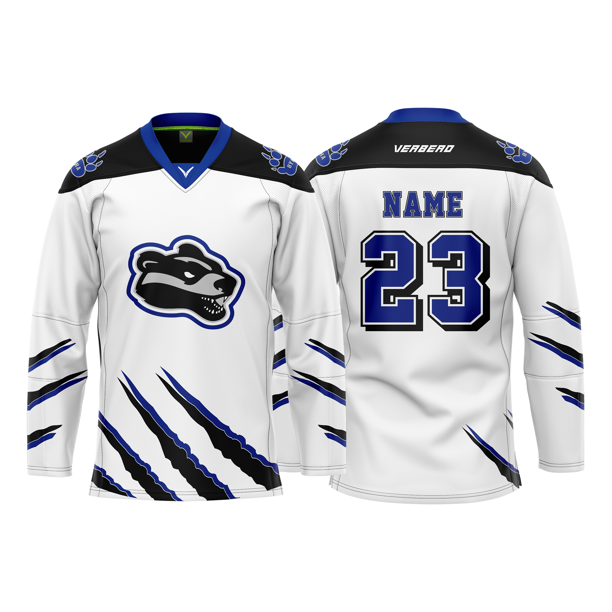 Upstate Badgers Boys Custom Sublimated Home Jersey