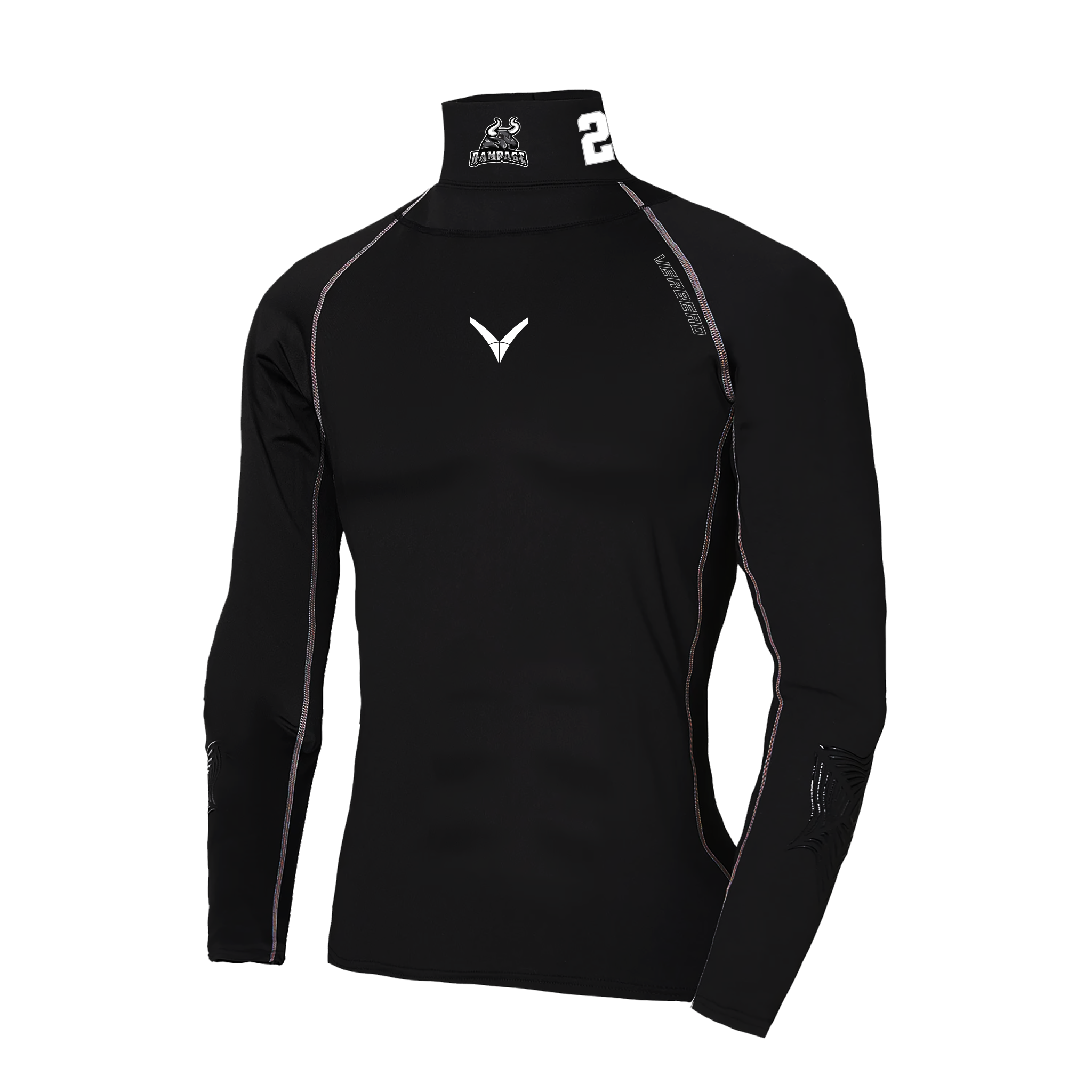 Rutherford Rampage Custom V Armor Protective Compression Shirt