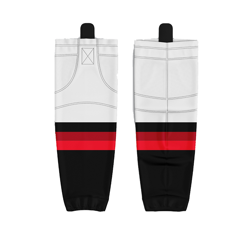 Trenton Trojans 2018 Custom White Socks