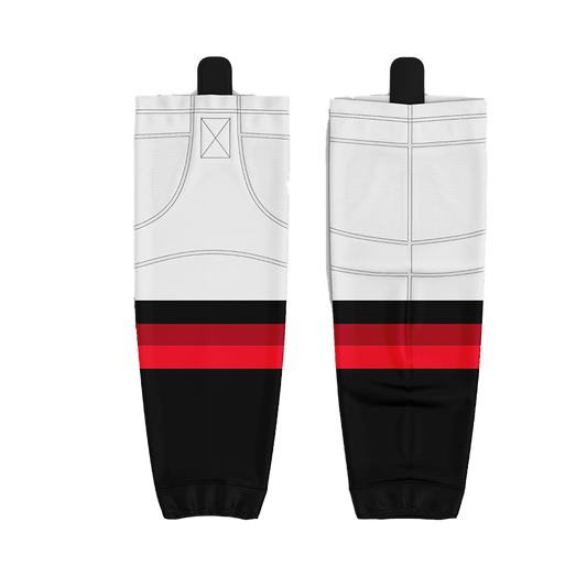 Trenton Trojans 2018 Custom White Socks