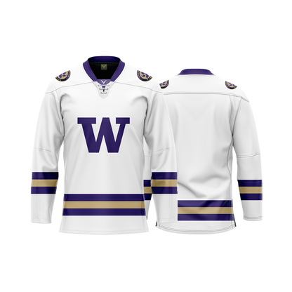 University of Washington White Hybrid Jersey