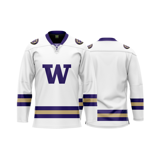 University of Washington White Hybrid Jersey