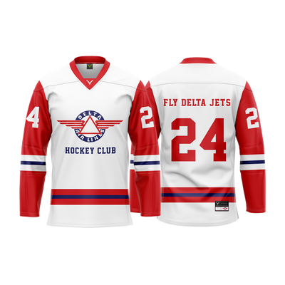 Delta Airlines Custom White Sublimated Jersey