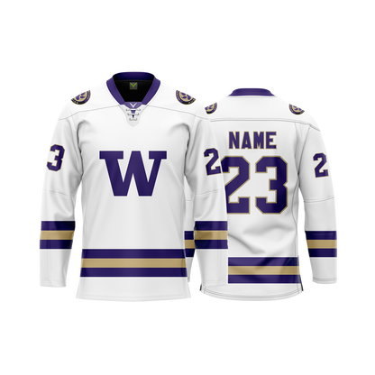 University Of Washington White Custom Hybrid Jersey