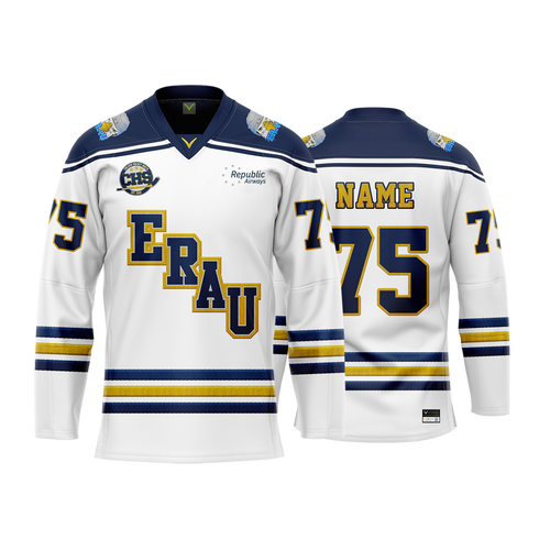 Embry Riddle White Custom Sublimated Jersey