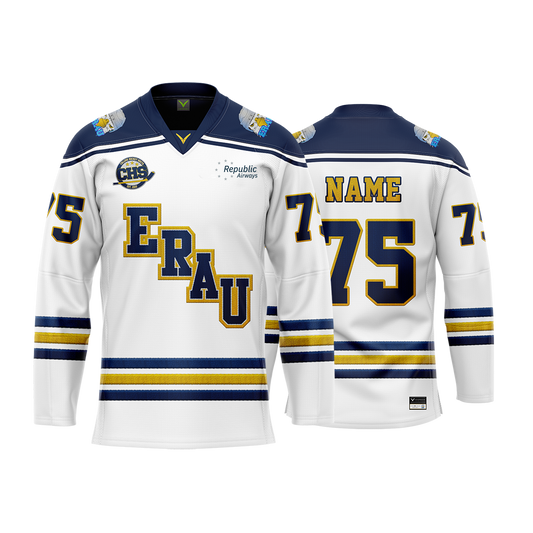 Embry Riddle White Custom Sublimated Jersey