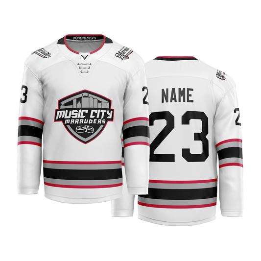 Music City Marauders White Custom Sublimated Jersey