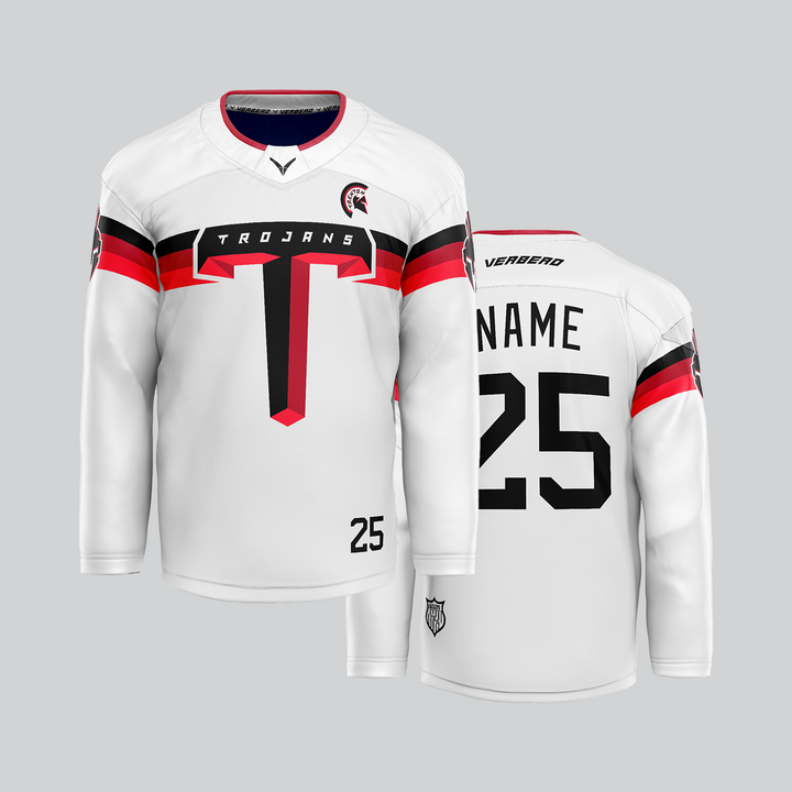 Trenton Trojans White Sublimated Jersey