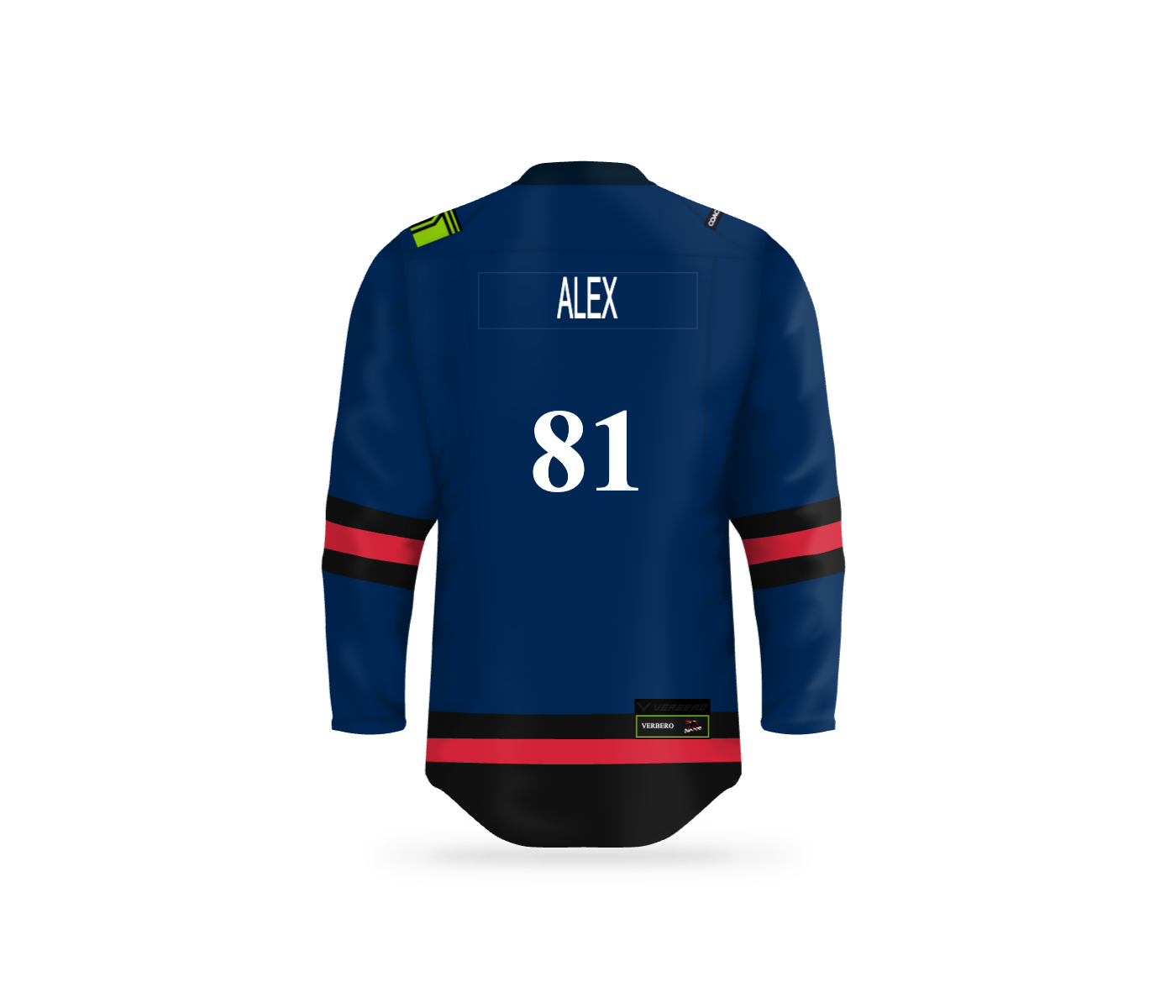 Back View - Custom Jersey - Verbero - Alex #81