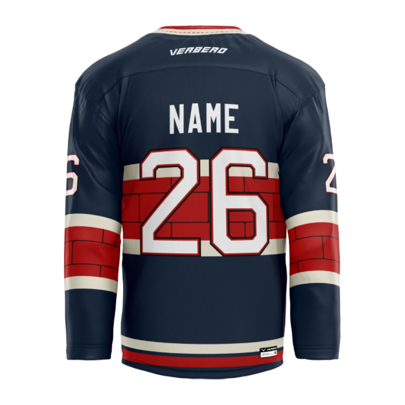 Republic Hockey Club Custom Blue Sublimated with Twill Jersey
