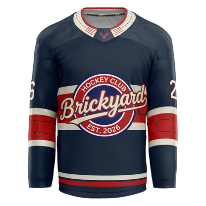 Republic Hockey Club Custom Blue Sublimated with Twill Jersey