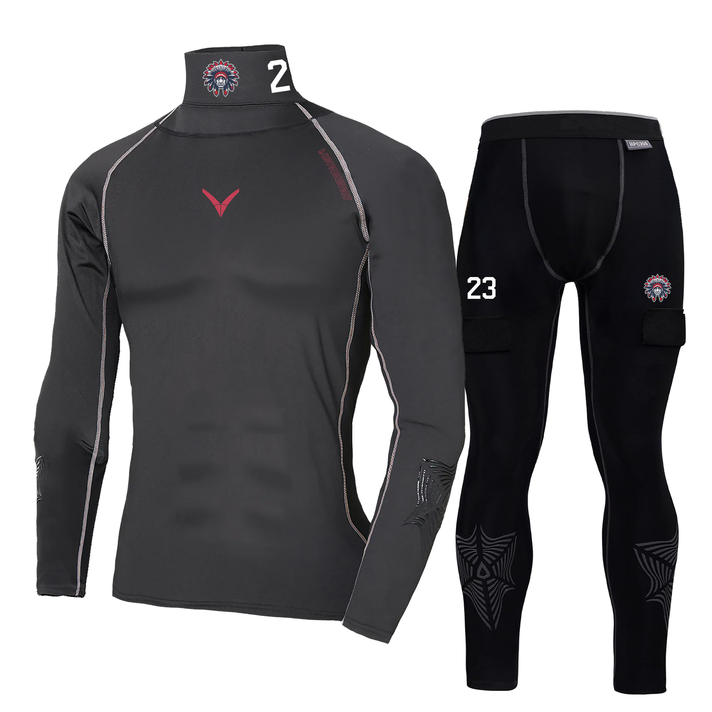 Neck Guard Shirt & Compression Pants Bundled