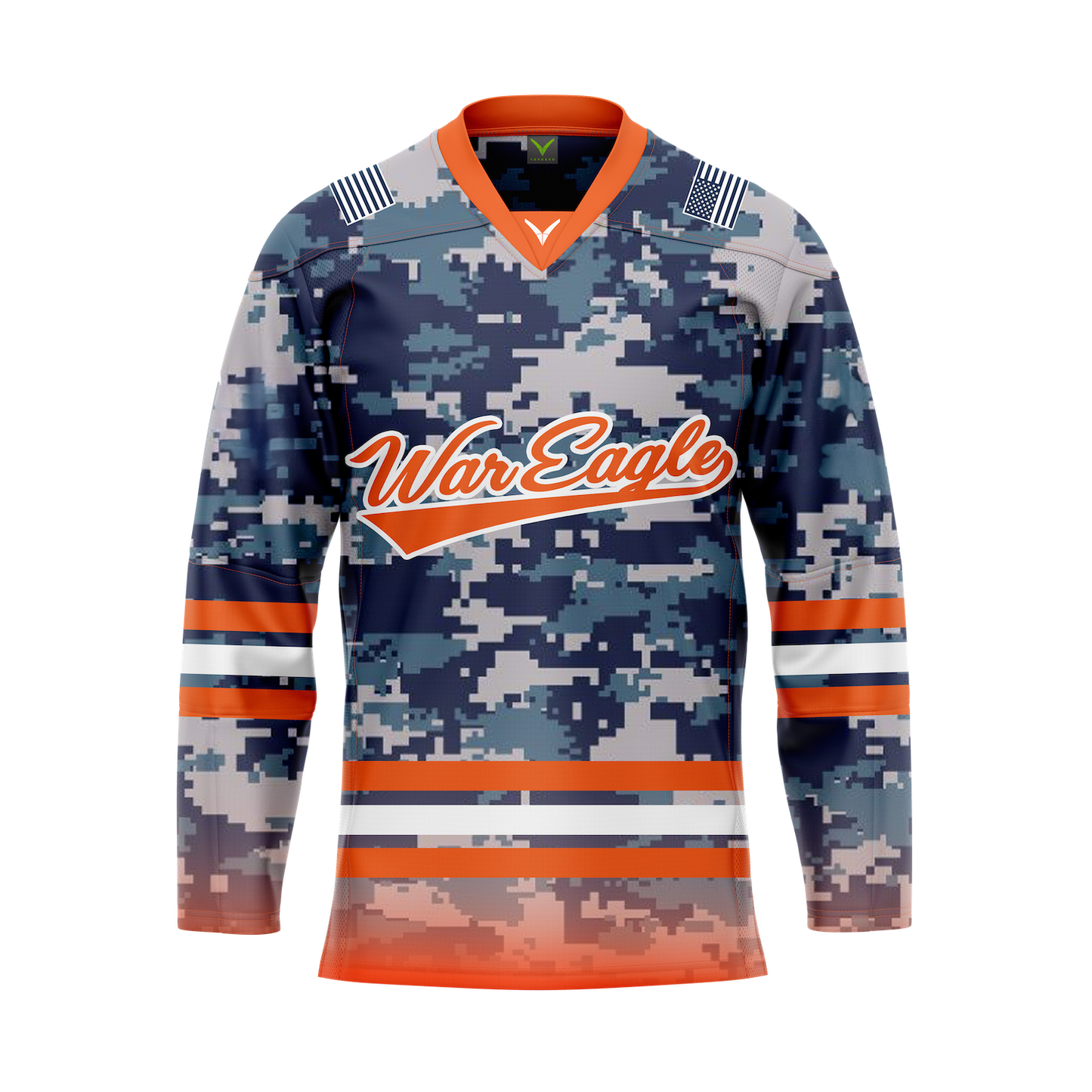 Auburn Military Authentic Sublimated With Twill Replica Jersey