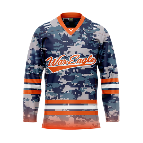Auburn Military Authentic Sublimated With Twill Replica Jersey