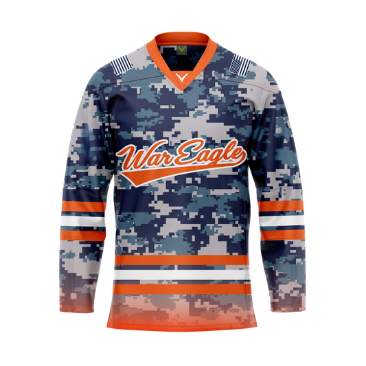 Auburn Military Authentic Sublimated With Twill Replica Jersey