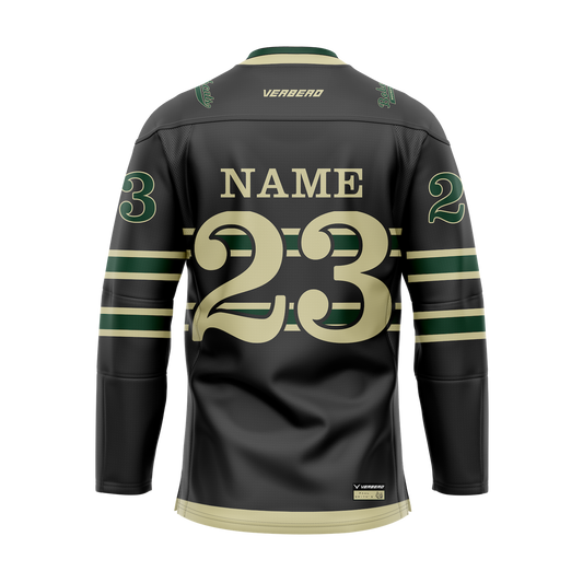 Paul Smiths College Black Custom Sublimated Jersey