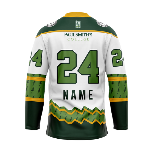 Paul Smiths College White Custom Sublimated Jersey
