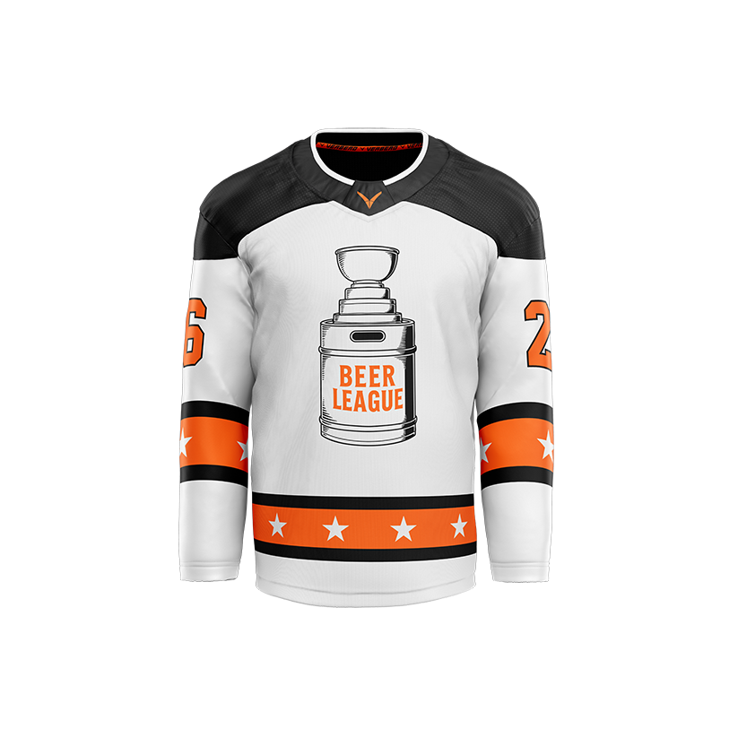 Howie Jennings Beer League Custom Hybrid White Jersey