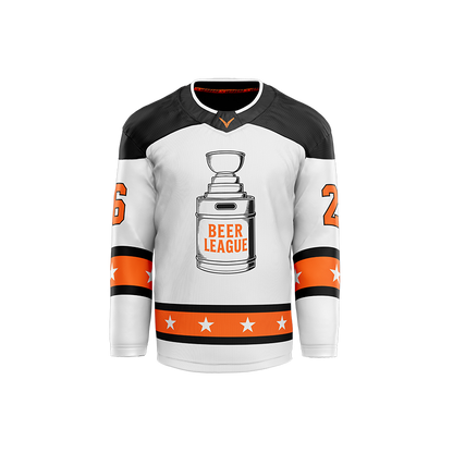Howie Jennings Beer League Custom Hybrid White Jersey