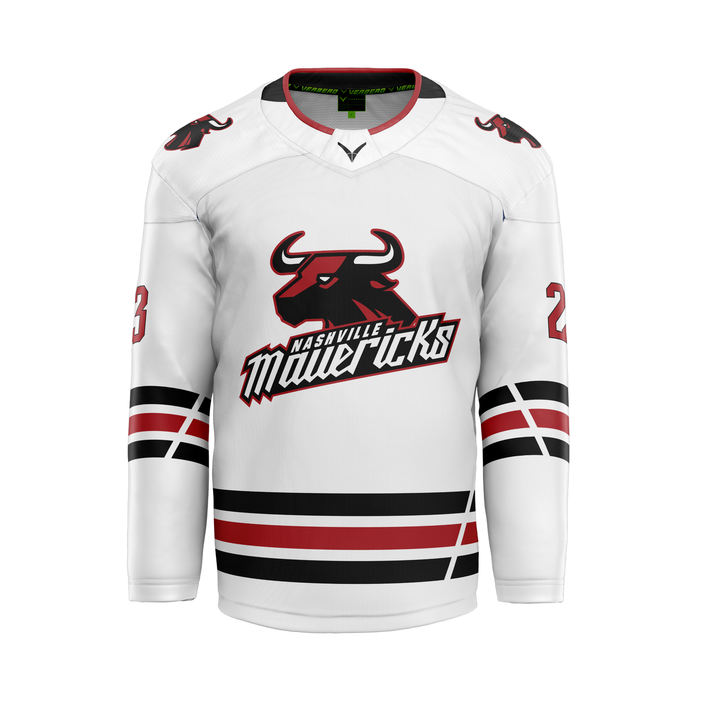 Nashville Mavericks Custom Sublimated Reversible White Jersey