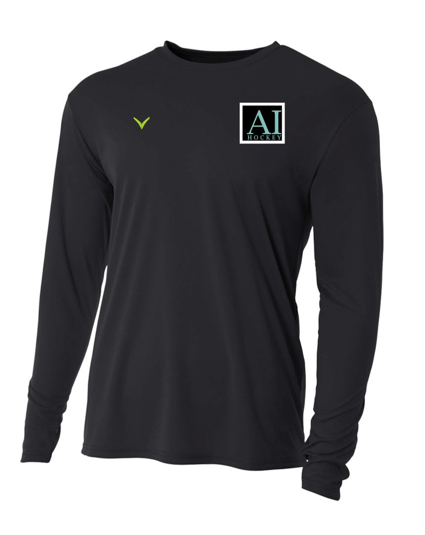A TEST STORE Men's Long Sleeve Performance Crew