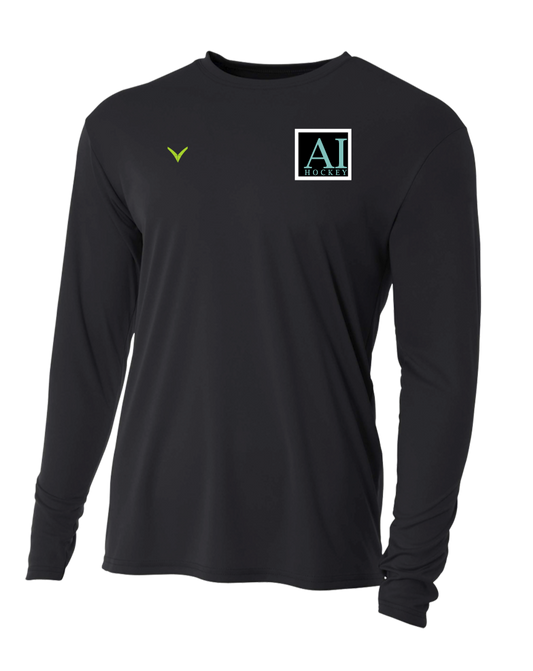 A TEST STORE Youth Long Sleeve Performance Crew