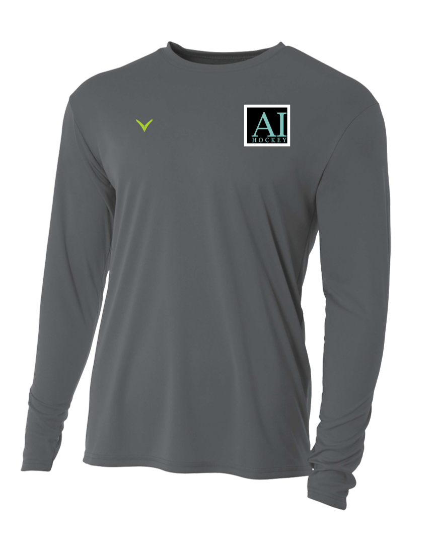 A TEST STORE Men's Long Sleeve Performance Crew