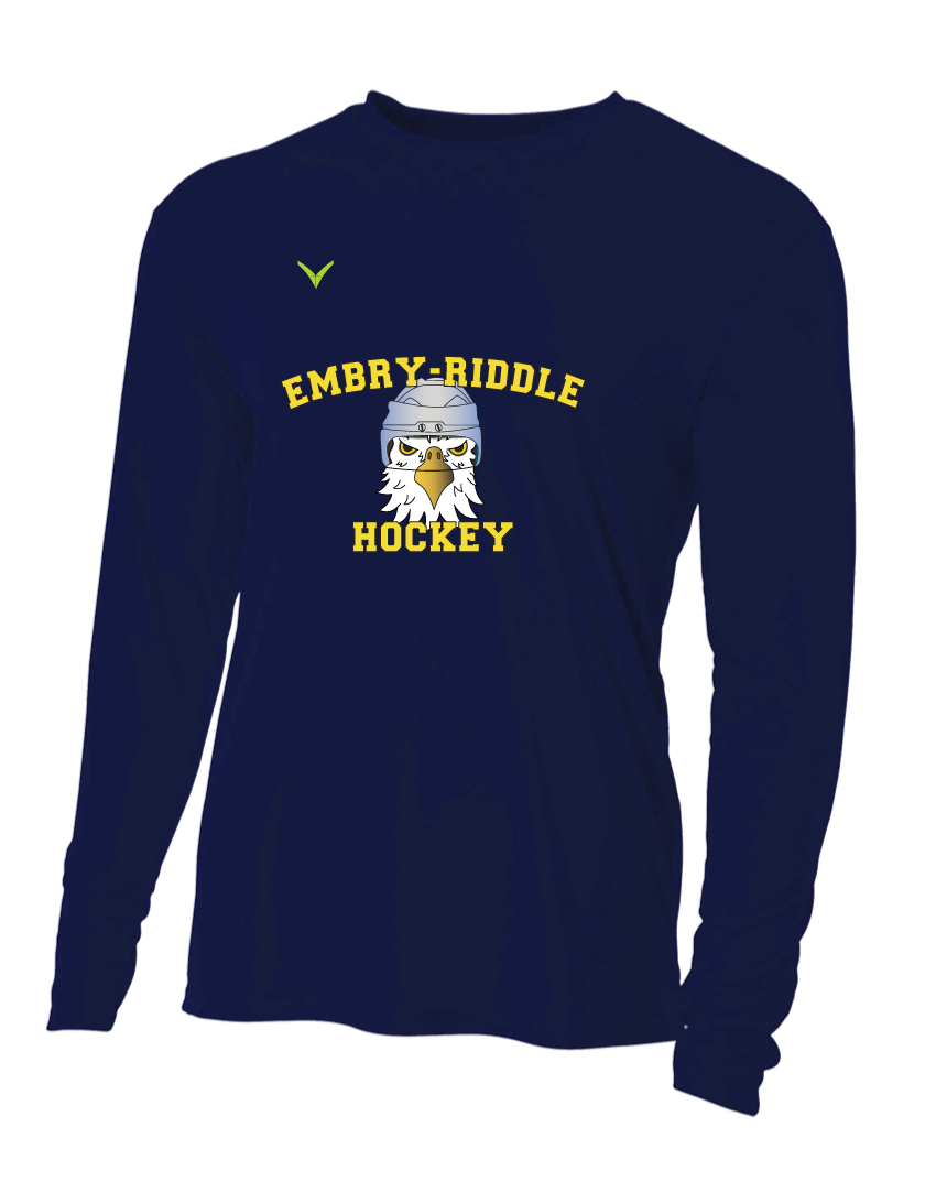 Embry Riddle Youth Long Sleeve Performance Crew