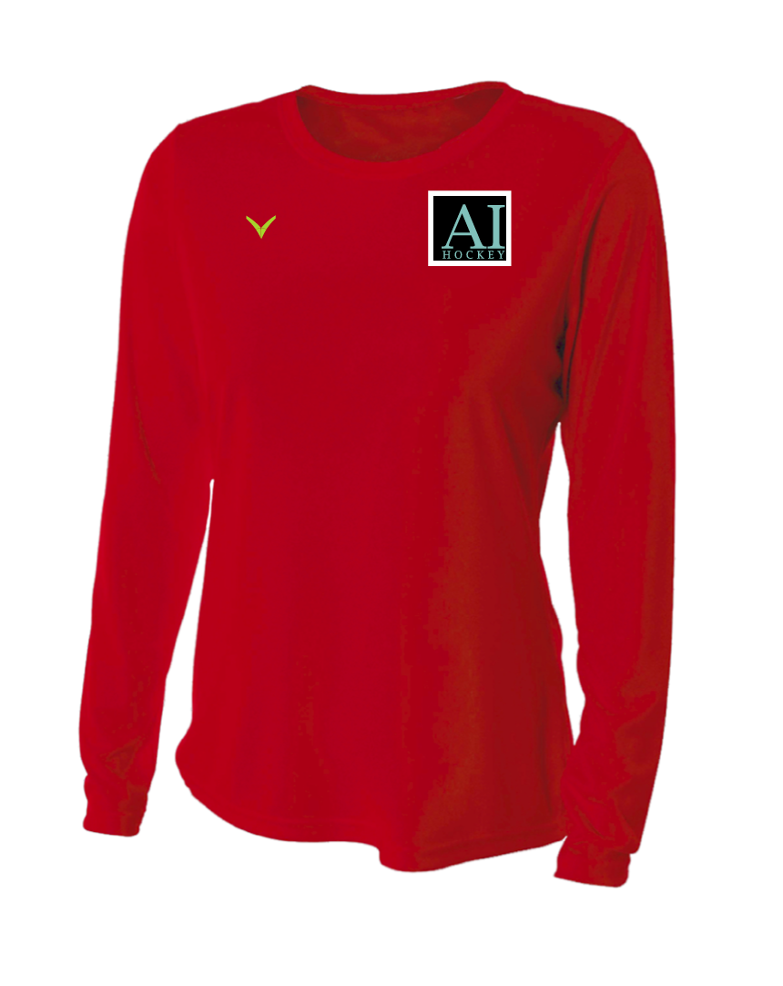 A TEST STORE Women's Long Sleeve Performance Crew