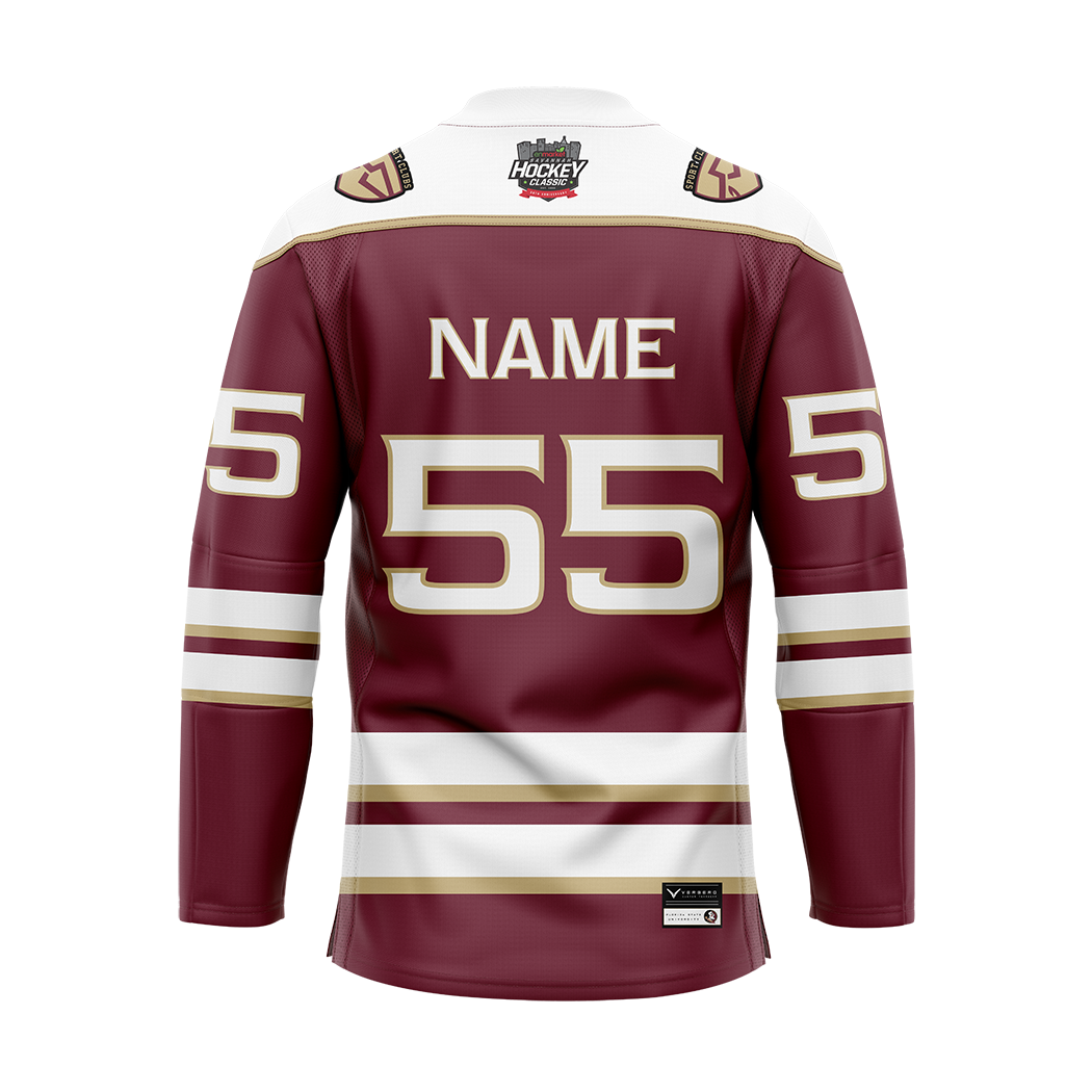Custom Hockey Jerseys with An Indian Logo Adult Medium / (Number and ...